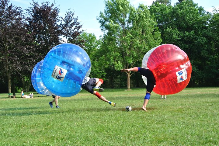 Bubble football in Prague